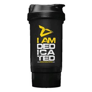 Dedicated Nutrition I am Dedicated 20oz 2 in 1 shaker bottle